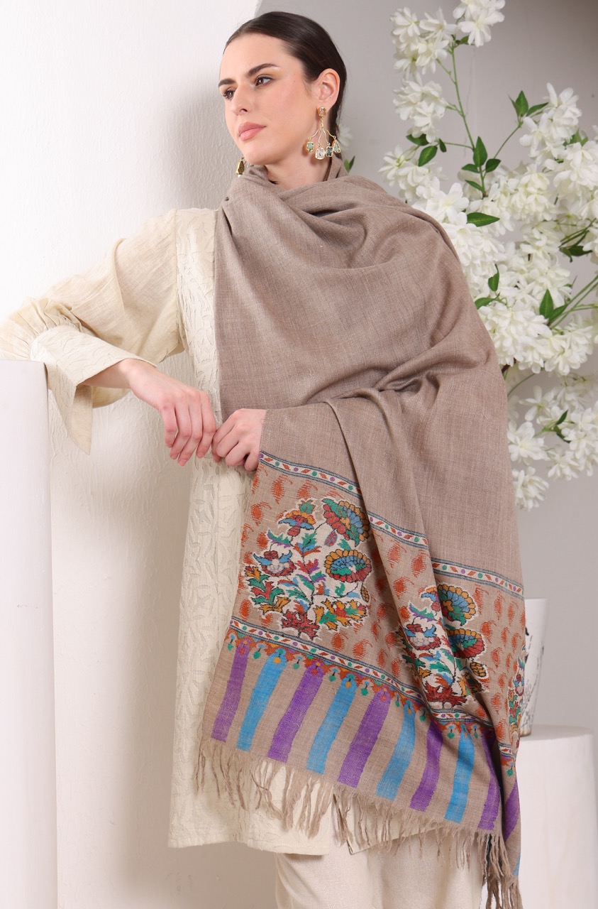 Handmade Pashmina Kani Shawl
